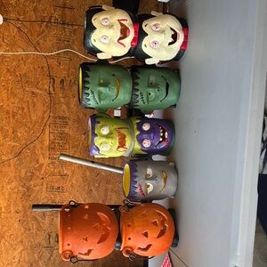 Halloween Character Buckets Set